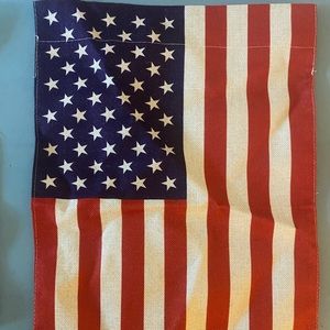 Garden flag - American Flag burlap